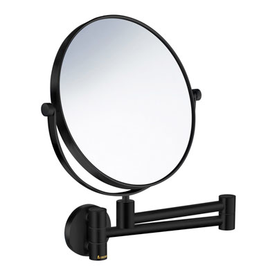 Outline Swing Arm Mirror 5 X Magnifying, Black Swing Arm Mirror