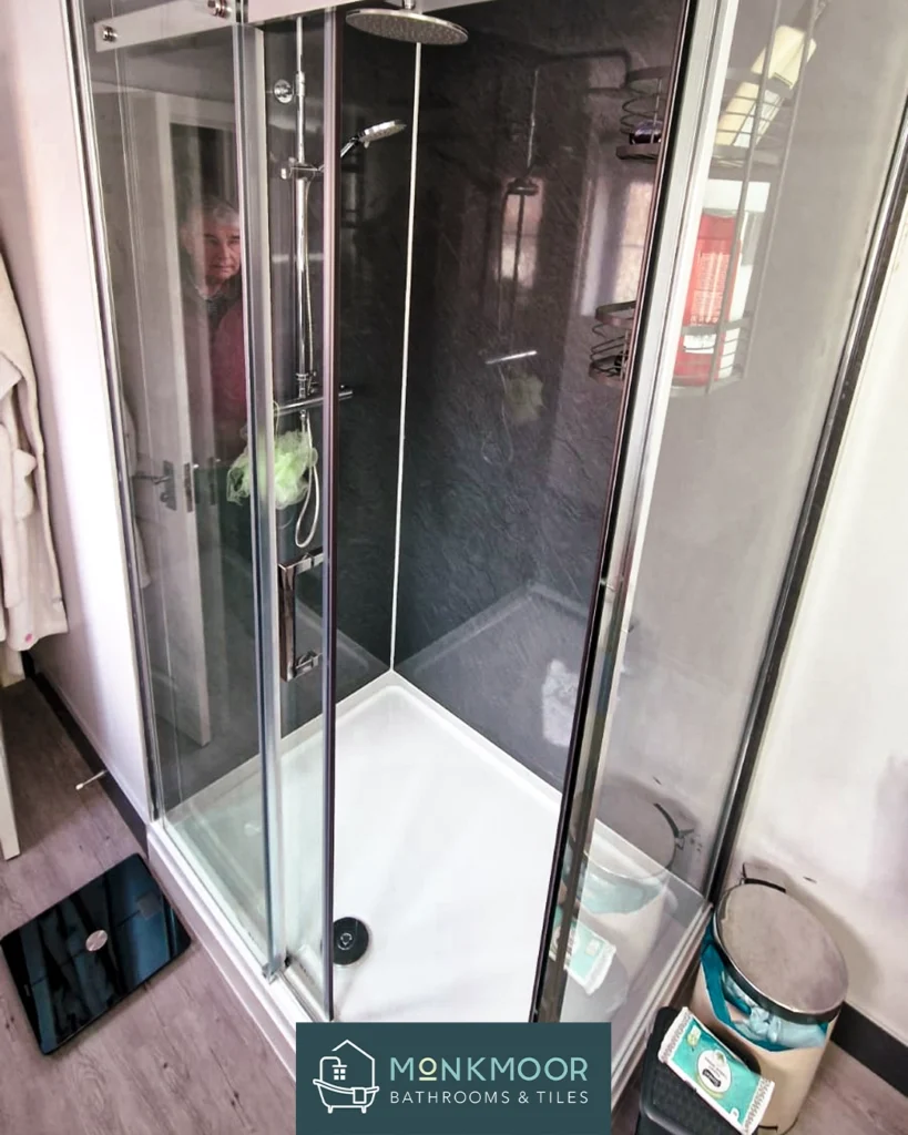 Monkmoor Bathrooms - simple shower swap 2